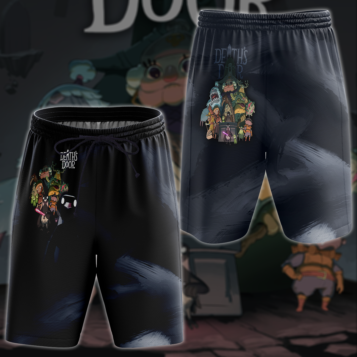 Death’s Door Video Game All-Over T-shirt Hoodie Tank Top Hawaiian Shirt Beach Shorts Joggers Beach Shorts S