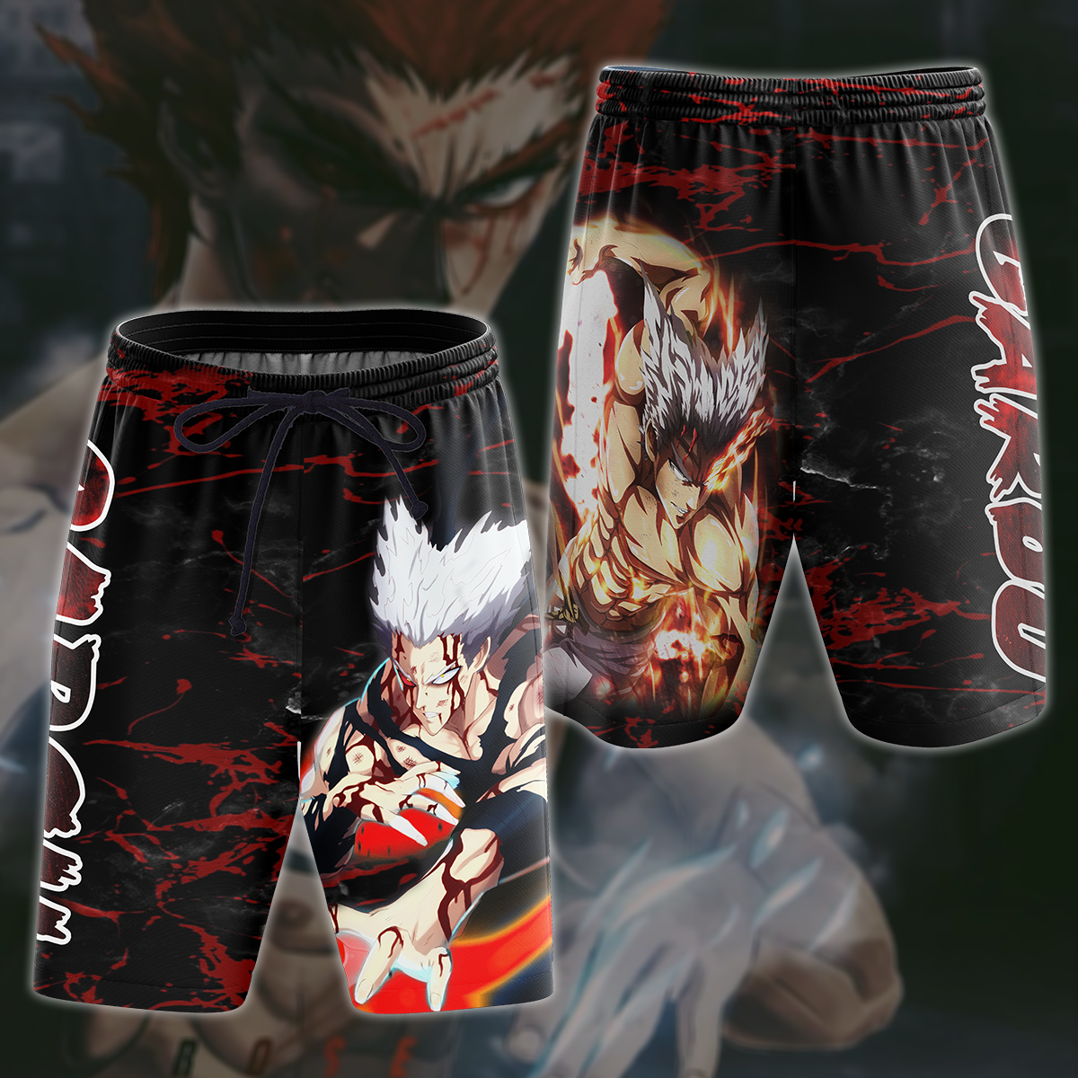 One Punch Man Garou 3D All Over Print T-shirt Tank Top Zip Hoodie Pullover Hoodie Hawaiian Shirt Beach Shorts Jogger Beach Shorts S