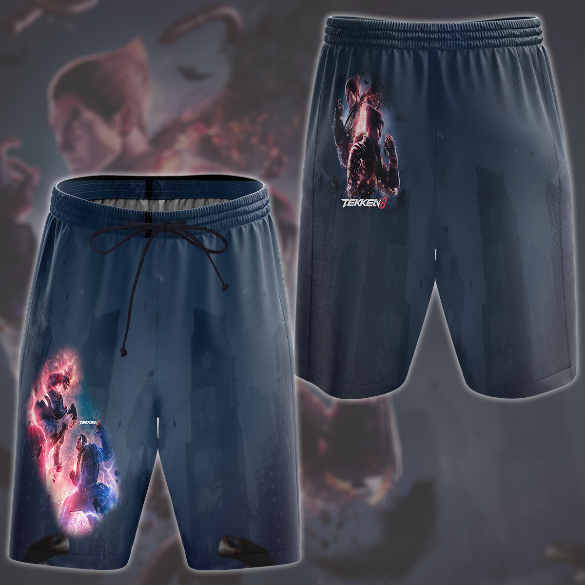 Tekken 8 Video Game All Over Printed T-shirt Tank Top Zip Hoodie Pullover Hoodie Hawaiian Shirt Beach Shorts Joggers Beach Shorts S