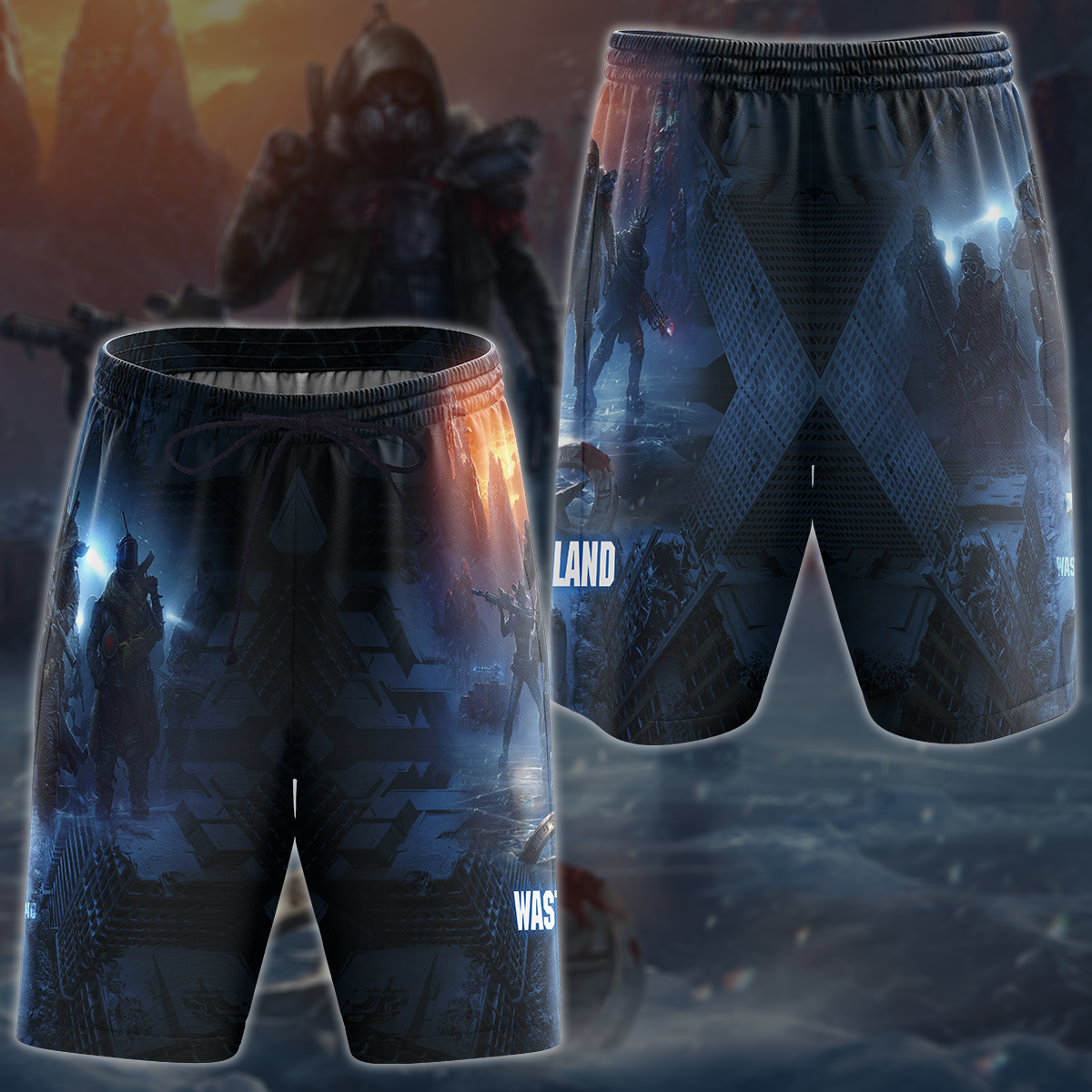 Wasteland 3 Video Game 3D All Over Printed T-shirt Tank Top Zip Hoodie Pullover Hoodie Hawaiian Shirt Beach Shorts Jogger Beach Shorts S