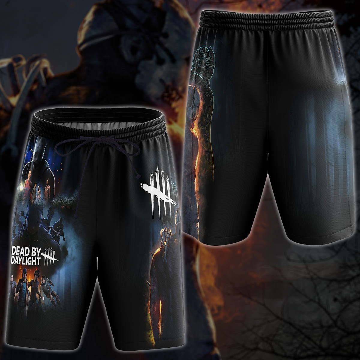Dead by Daylight Video Game 3D All Over Printed T-shirt Tank Top Zip Hoodie Pullover Hoodie Hawaiian Shirt Beach Shorts Jogger Beach Shorts S