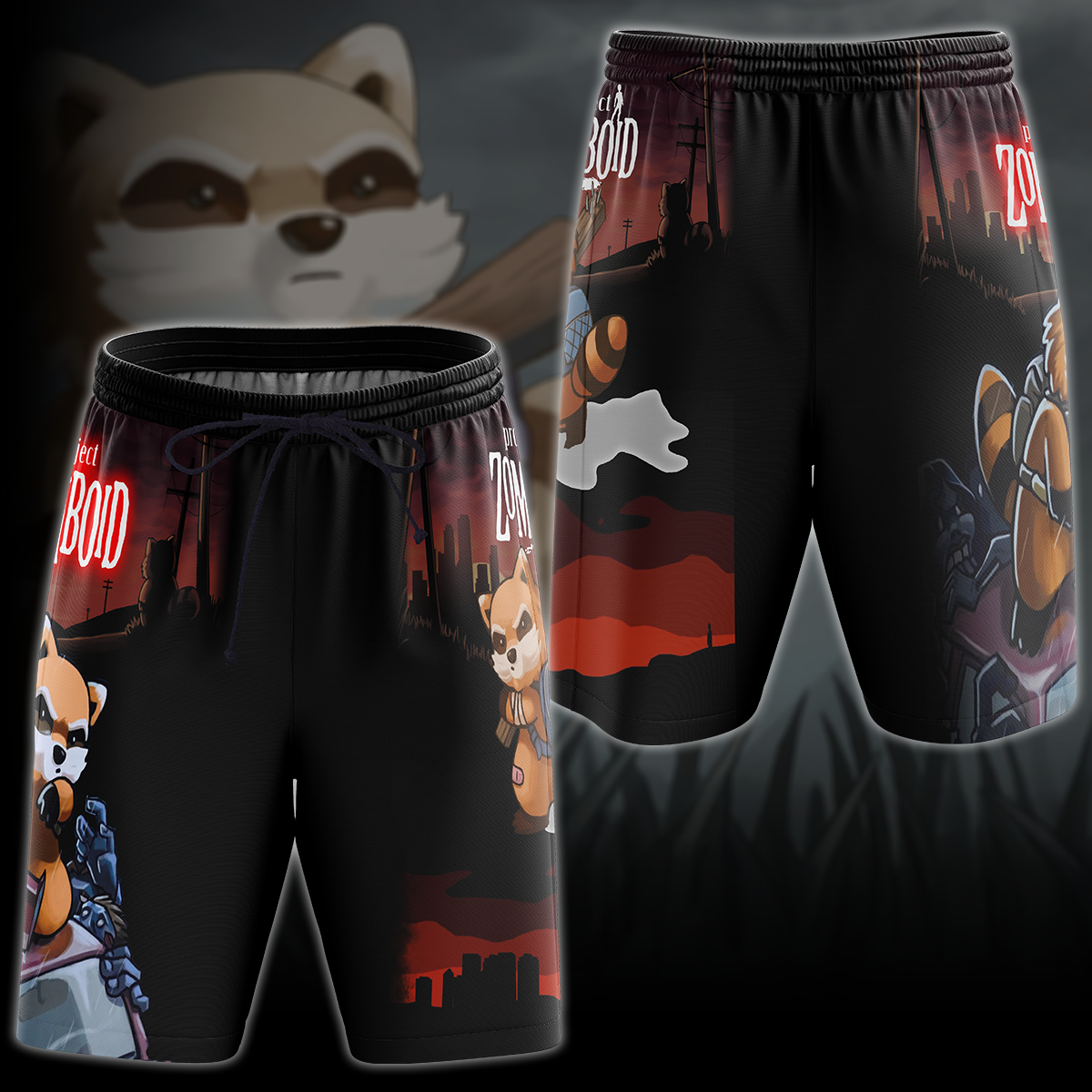 Project Zomboid Video Game 3D All Over Printed T-shirt Tank Top Zip Hoodie Pullover Hoodie Hawaiian Shirt Beach Shorts Jogger Beach Shorts S