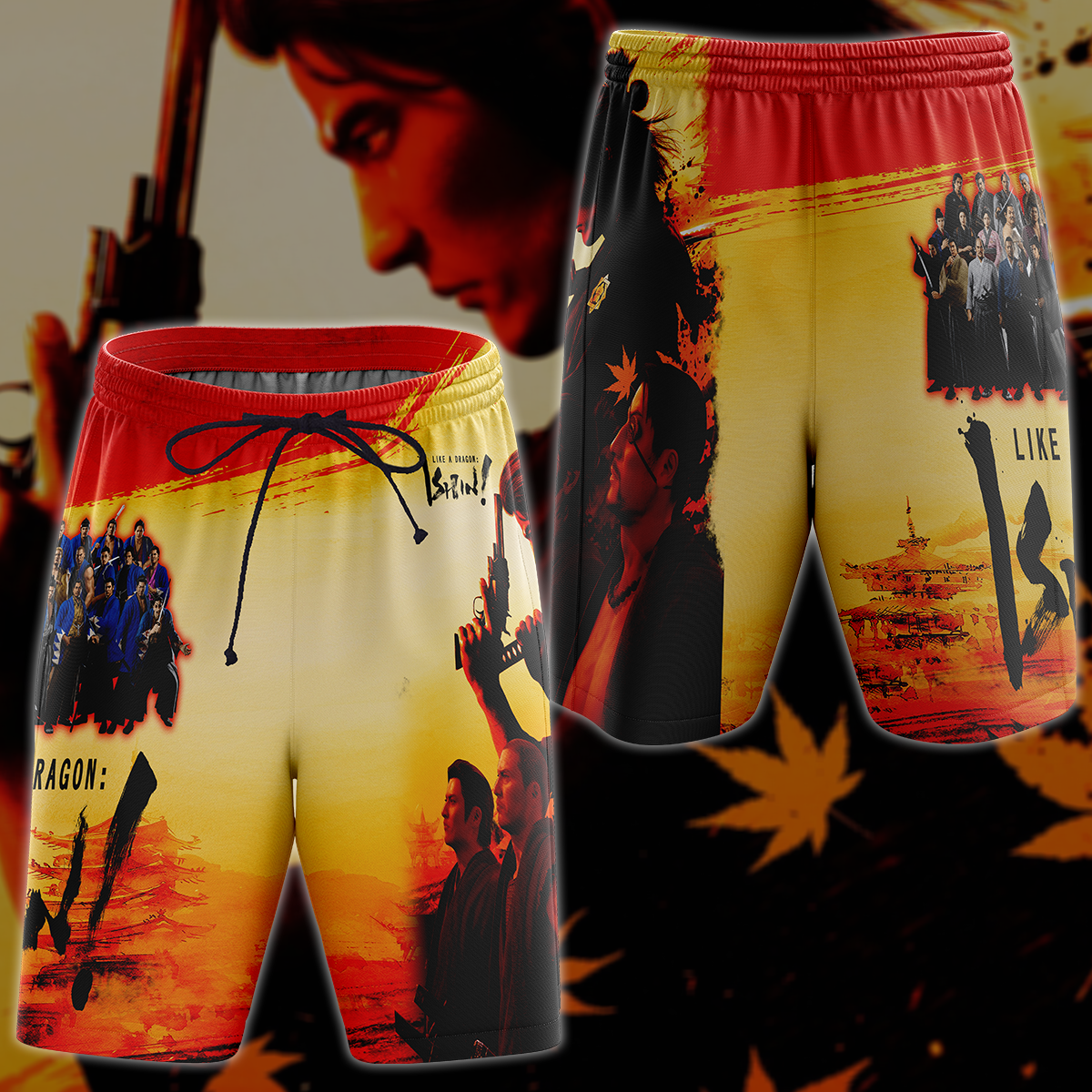 Like a Dragon: Ishin! Video Game 3D All Over Printed T-shirt Tank Top Zip Hoodie Pullover Hoodie Hawaiian Shirt Beach Shorts Jogger Beach Shorts S