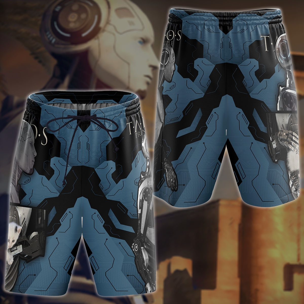 Talos Principle Video Game 3D All Over Printed T-shirt Tank Top Zip Hoodie Pullover Hoodie Hawaiian Shirt Beach Shorts Jogger Beach Shorts S