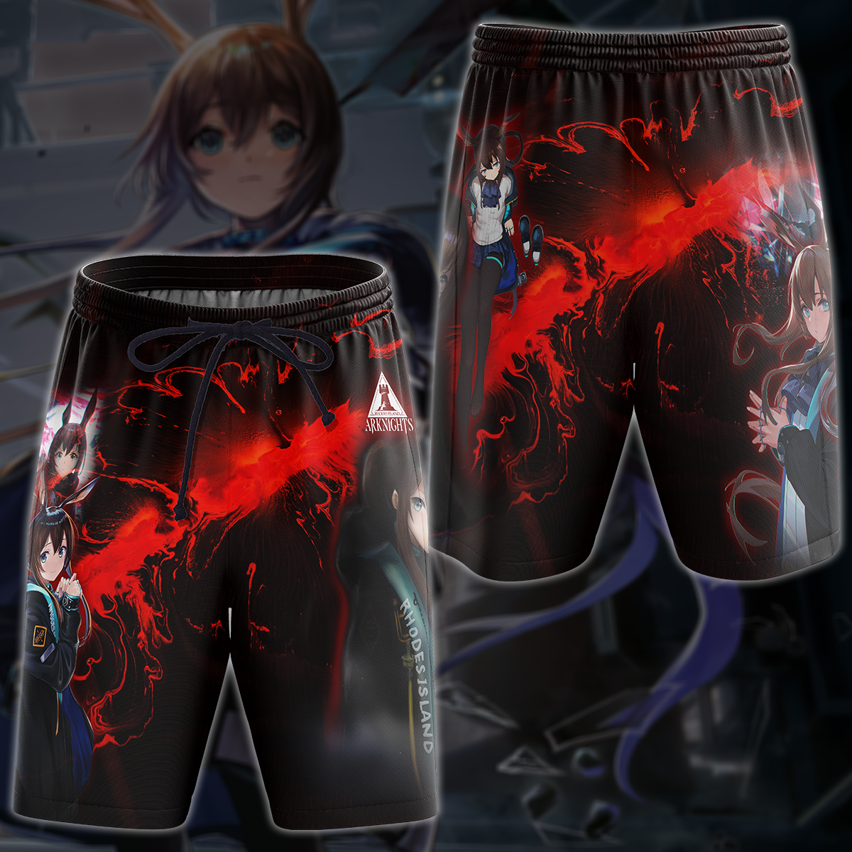 Arknights Video Game 3D All Over Print T-shirt Tank Top Zip Hoodie Pullover Hoodie Hawaiian Shirt Beach Shorts Jogger Beach Shorts S
