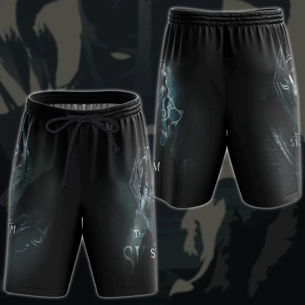 The Elder Scrolls V: Skyrim Video Game 3D All Over Printed T-shirt Tank Top Zip Hoodie Pullover Hoodie Hawaiian Shirt Beach Shorts Jogger Beach Shorts S