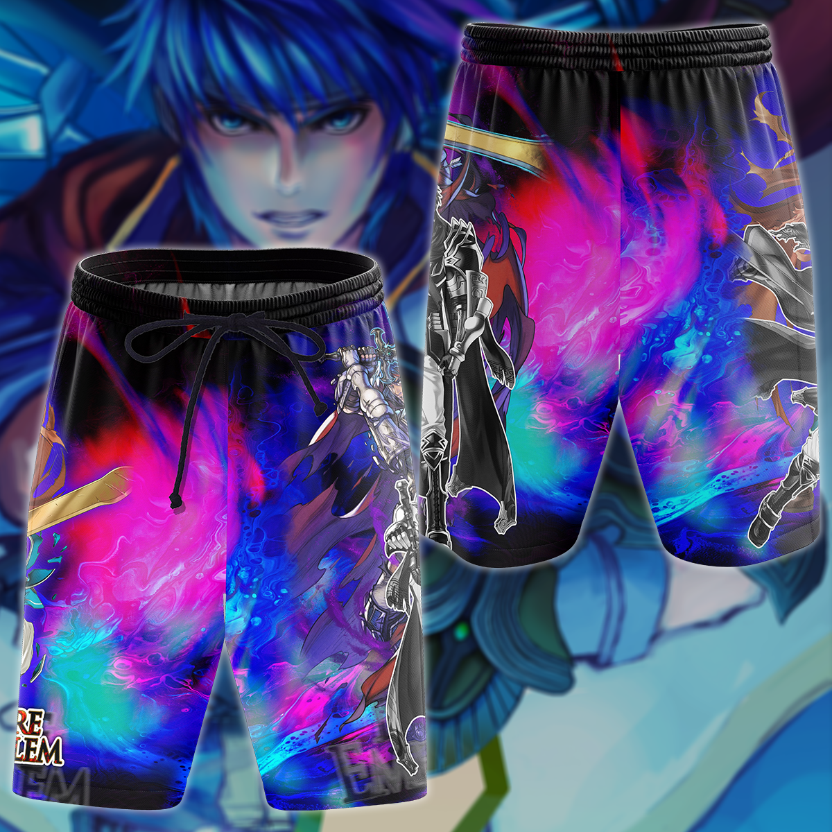 Fire Emblem: Path of Radiance - Ike Video Game 3D All Over Print T-shirt Tank Top Zip Hoodie Pullover Hoodie Hawaiian Shirt Beach Shorts Jogger Beach Shorts S