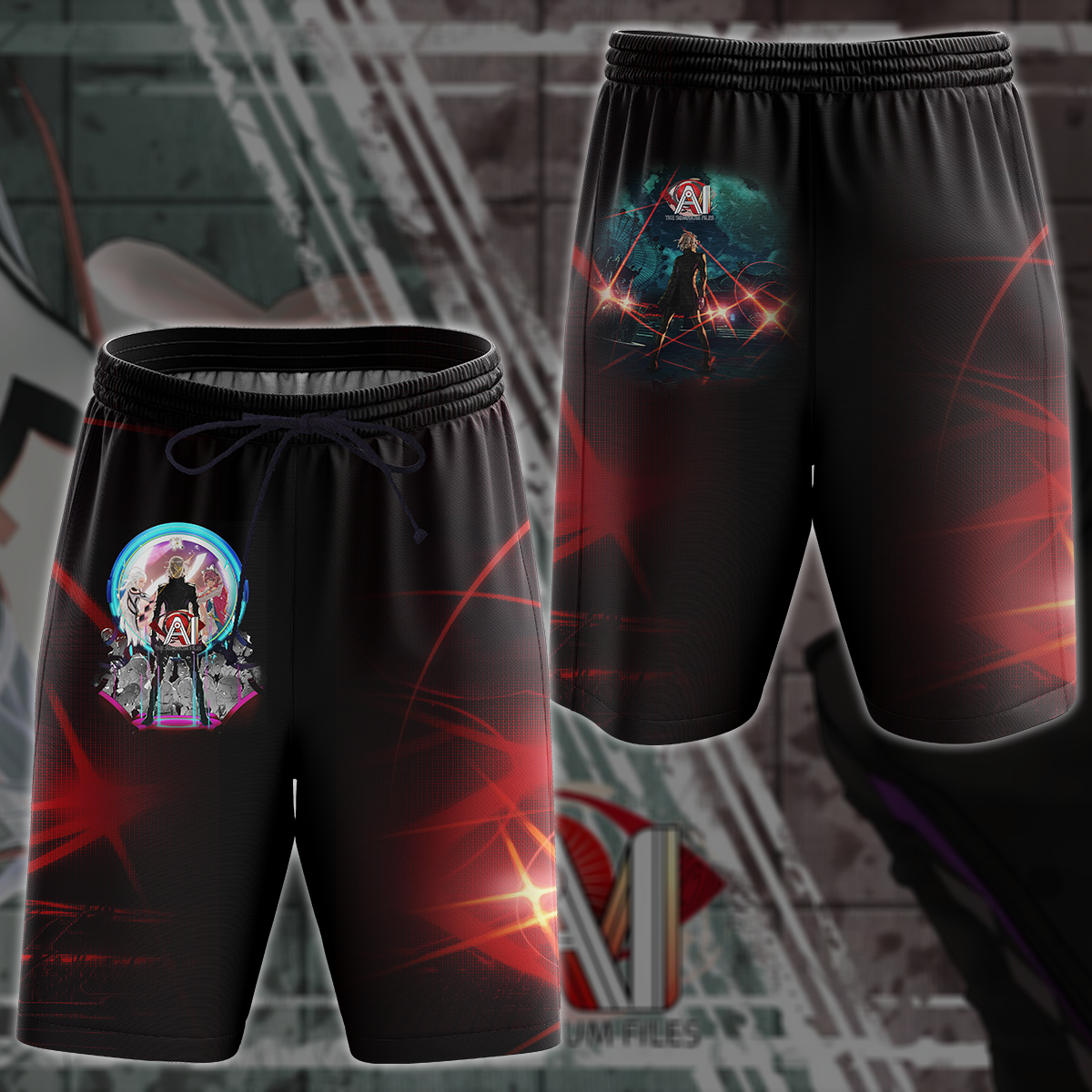 AI: The Somnium Files Video Game All Over Printed T-shirt Tank Top Zip Hoodie Pullover Hoodie Hawaiian Shirt Beach Shorts Joggers Beach Shorts S