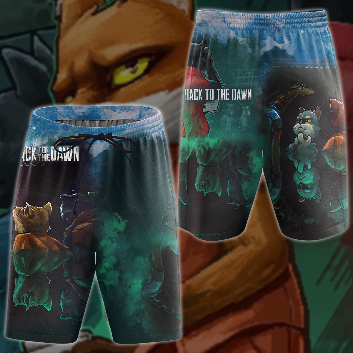 Back to the Dawn Video Game 3D All Over Printed T-shirt Tank Top Zip Hoodie Pullover Hoodie Hawaiian Shirt Beach Shorts Jogger Beach Shorts S