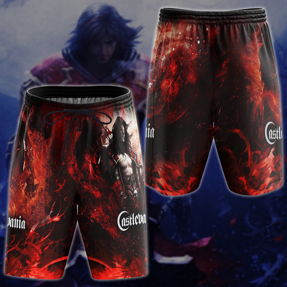 Castlevania Video Game 3D All Over Printed T-shirt Tank Top Zip Hoodie Pullover Hoodie Hawaiian Shirt Beach Shorts Jogger Beach Shorts S