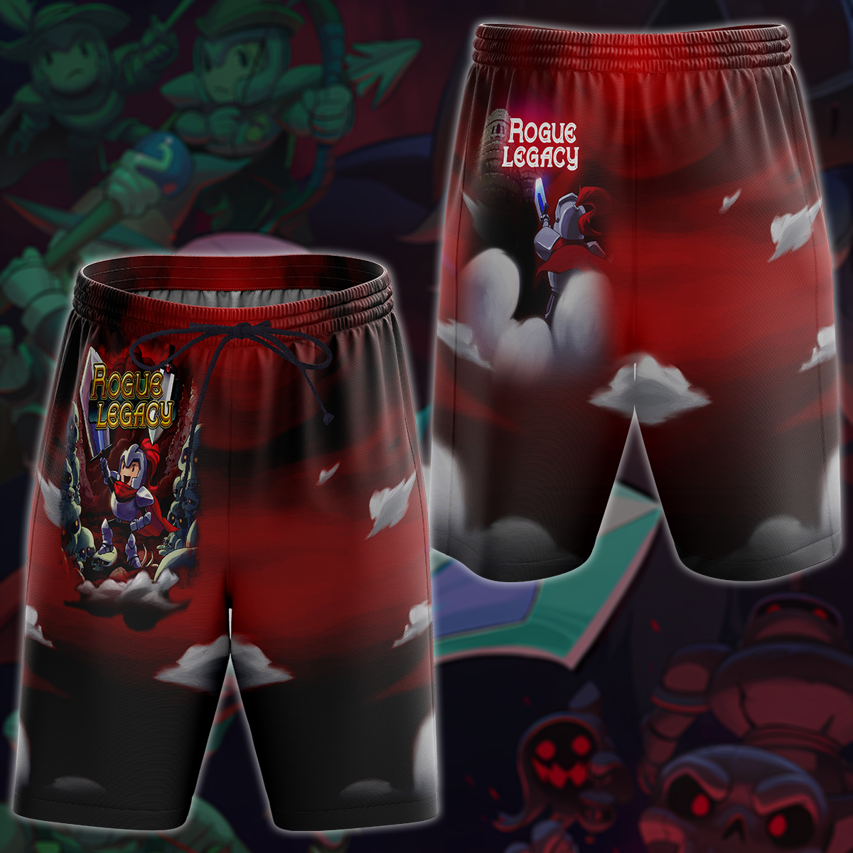Rogue Legacy 2 Video Game All-Over T-shirt Hoodie Tank Top Hawaiian Shirt Beach Shorts Joggers Beach Shorts S