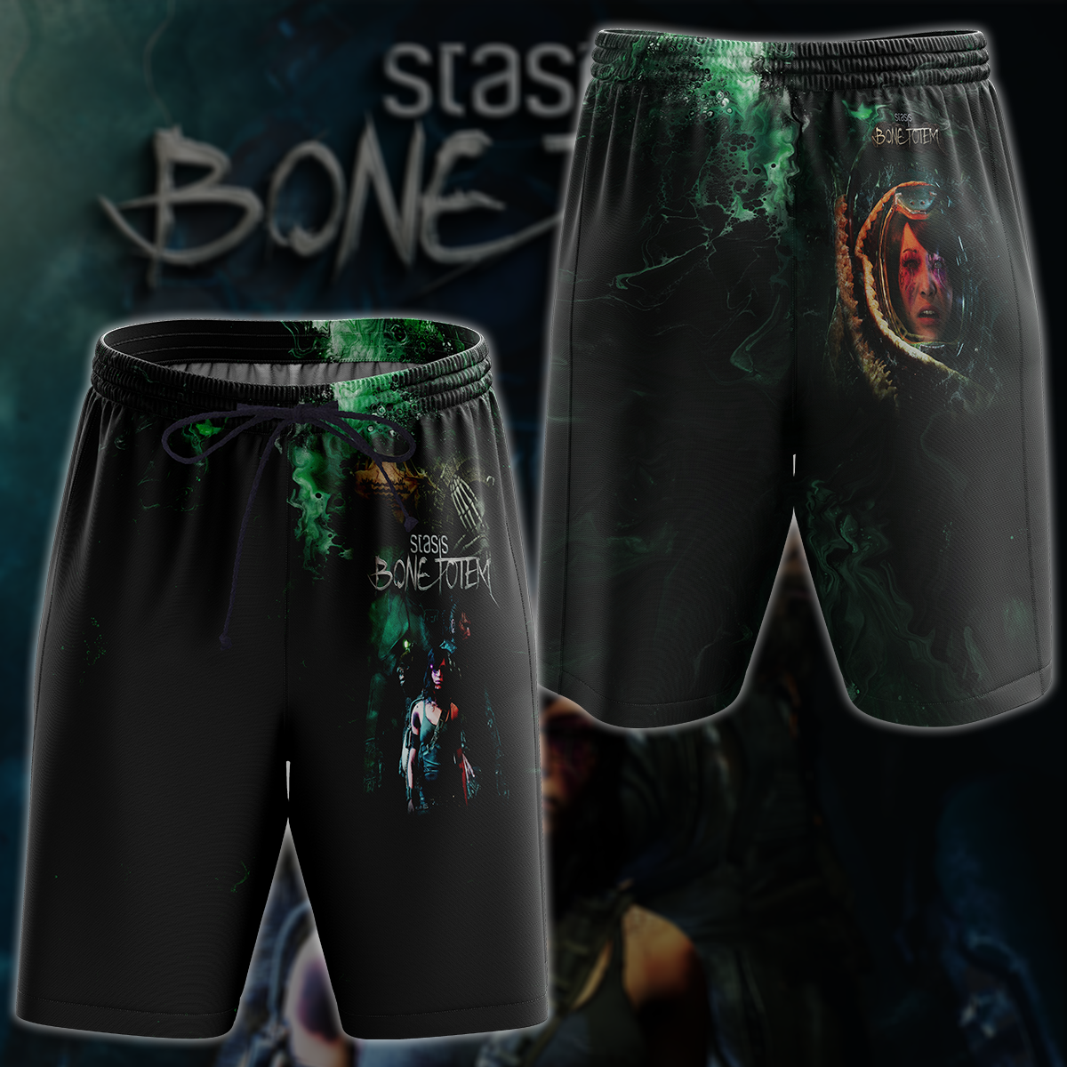Stasis: Bone Totem Video Game 3D All Over Printed T-shirt Tank Top Zip Hoodie Pullover Hoodie Hawaiian Shirt Beach Shorts Jogger Beach Shorts S