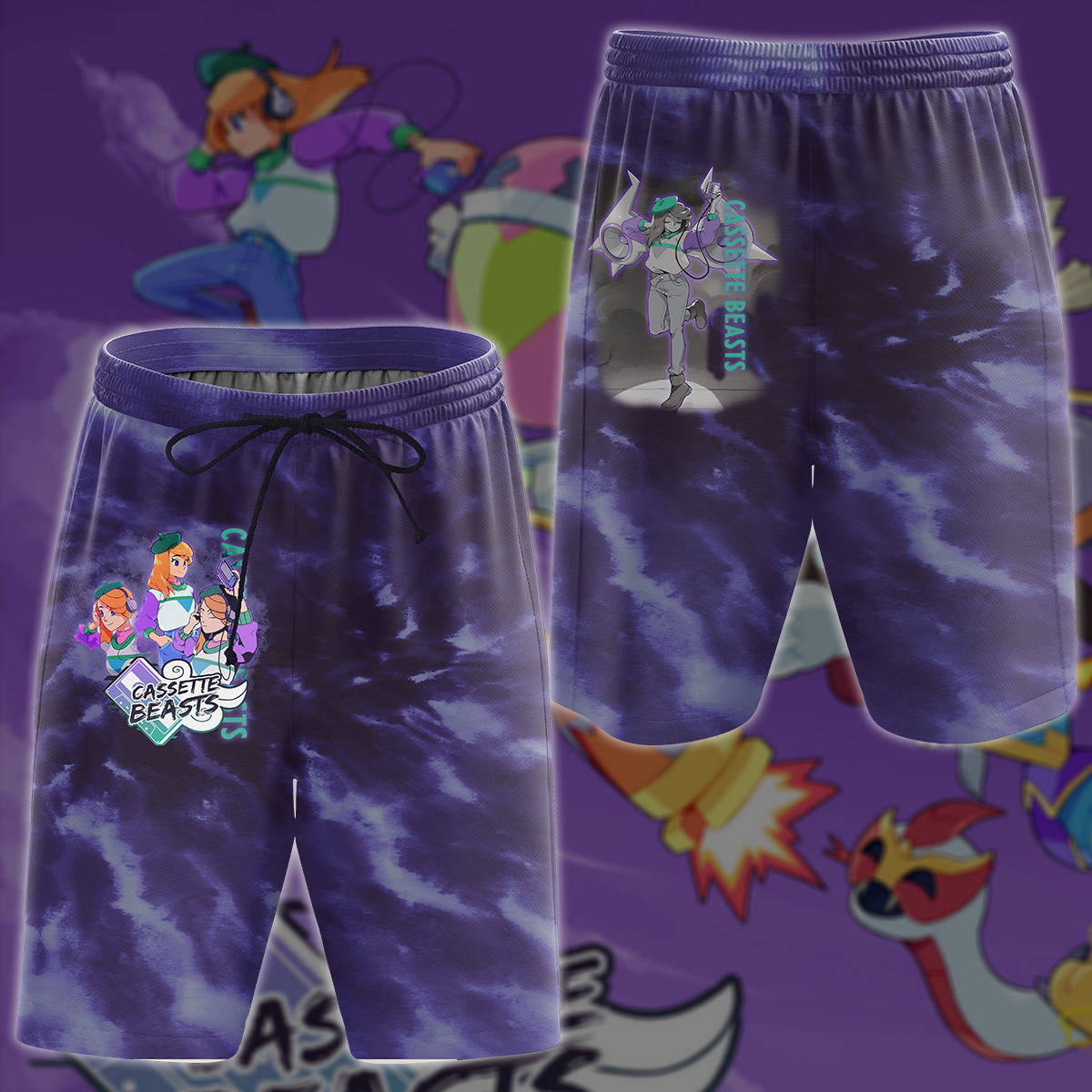 Cassette Beasts Video Game All-Over T-shirt Hoodie Tank Top Hawaiian Shirt Beach Shorts Joggers Beach Shorts S