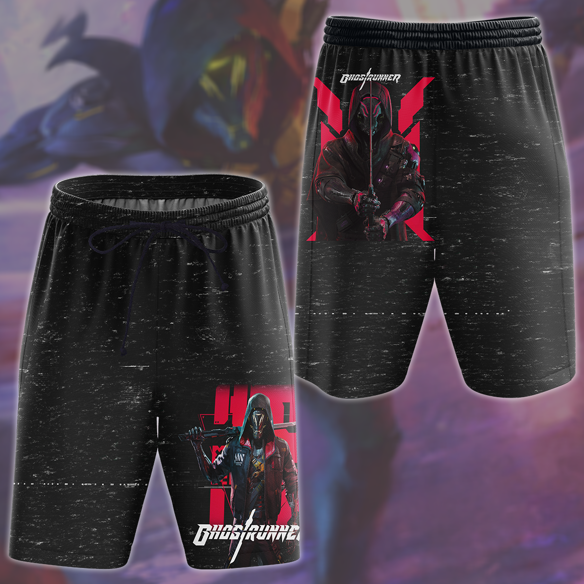 Ghostrunner Video Game All Over Printed T-shirt Tank Top Zip Hoodie Pullover Hoodie Hawaiian Shirt Beach Shorts Joggers