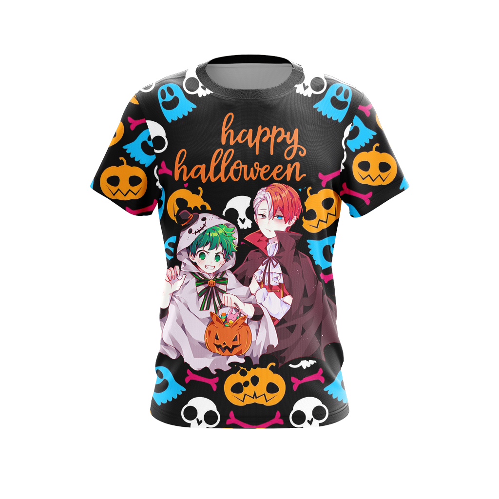 My Hero Academia - Deku and Todoroki Halloween Unisex 3D T-shirt