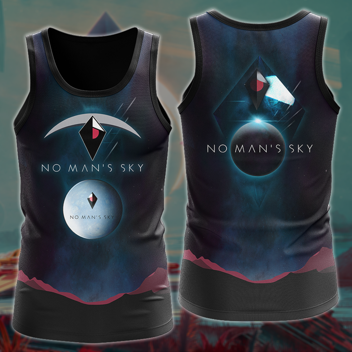 No Man's Sky Video Game 3D All Over Printed T-shirt Tank Top Zip Hoodie Pullover Hoodie Hawaiian Shirt Beach Shorts Jogger Tank Top S