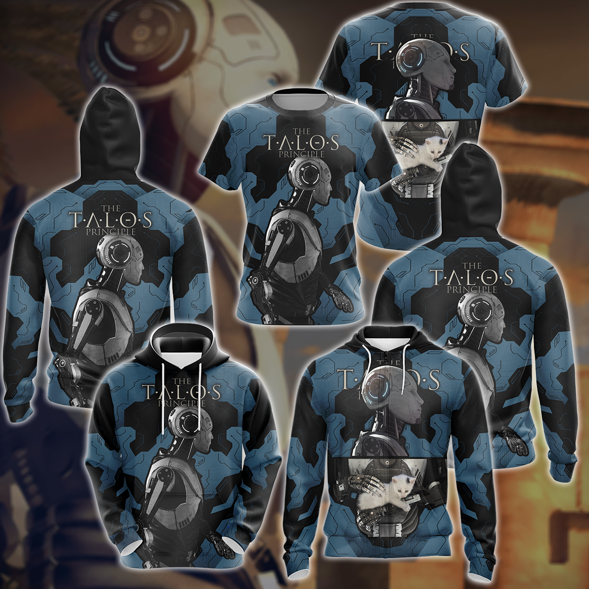 Talos Principle Video Game 3D All Over Printed T-shirt Tank Top Zip Hoodie Pullover Hoodie Hawaiian Shirt Beach Shorts Jogger