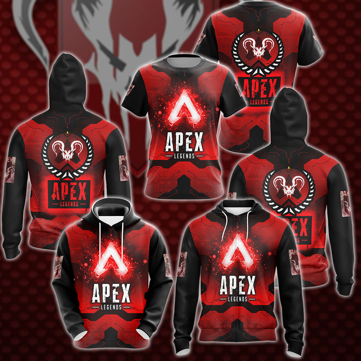 Apex Legends Video Game 3D All Over Printed T-shirt Tank Top Zip Hoodie Pullover Hoodie Hawaiian Shirt Beach Shorts Jogger