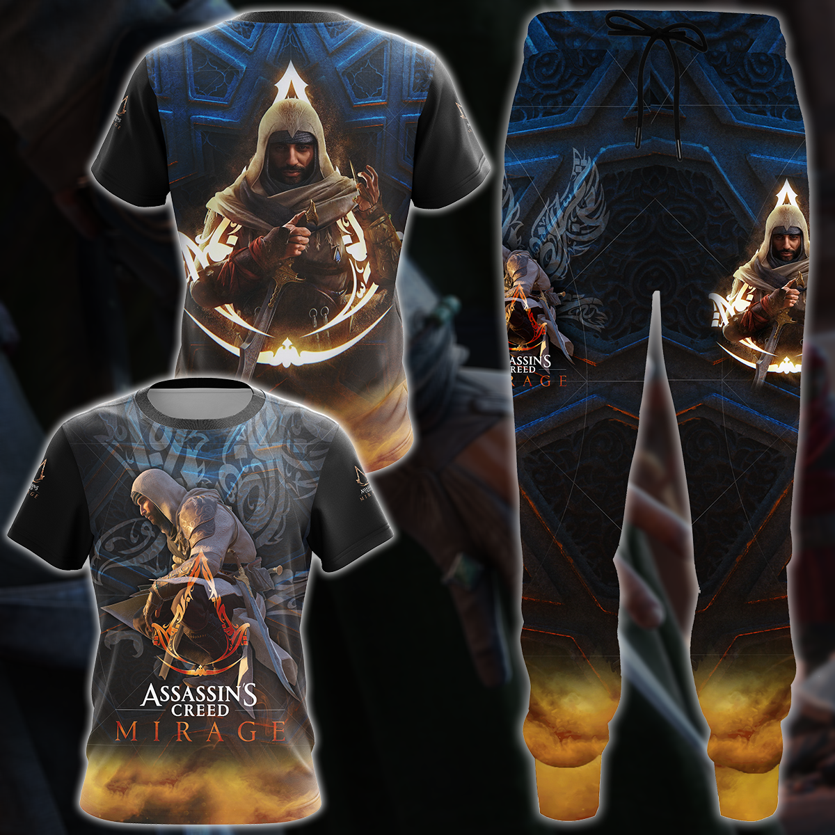 Assassin's Creed Mirage Video Game All Over Printed T-shirt Tank Top Zip Hoodie Pullover Hoodie Hawaiian Shirt Beach Shorts Joggers