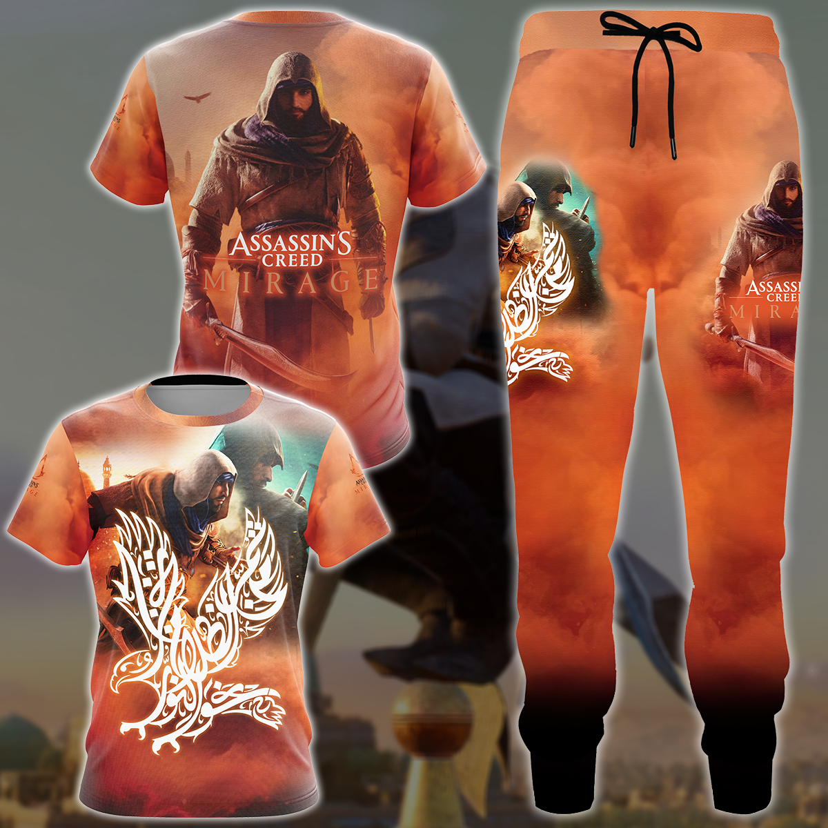Assassin's Creed Mirage Video Game All Over Printed T-shirt Tank Top Zip Hoodie Pullover Hoodie Hawaiian Shirt Beach Shorts Joggers