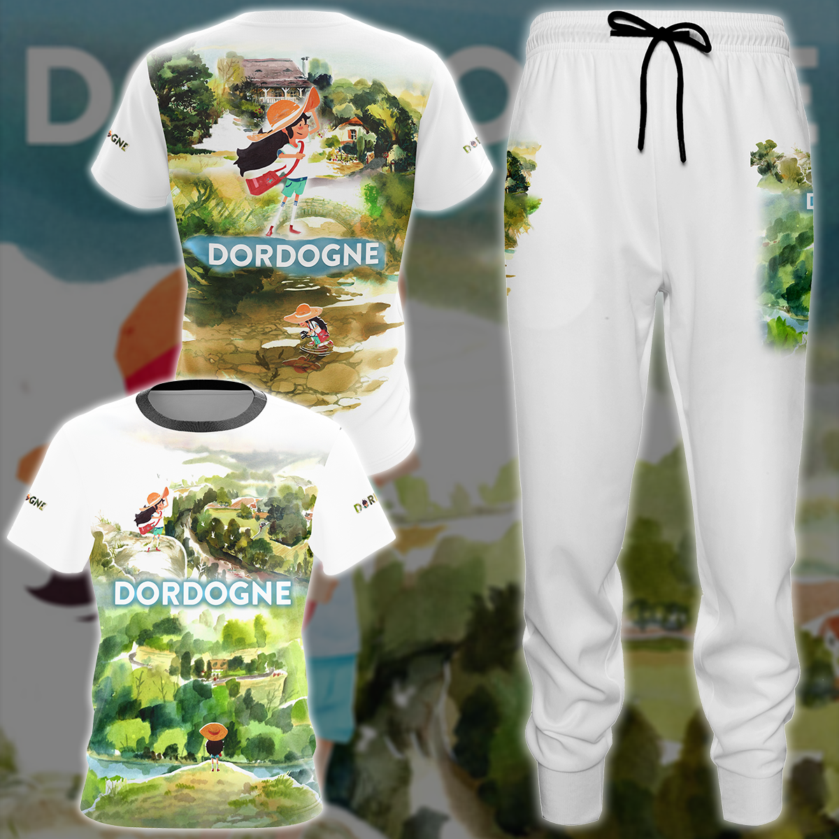 Dordogne Video Game 3D All Over Printed T-shirt Tank Top Zip Hoodie Pullover Hoodie Hawaiian Shirt Beach Shorts Jogger