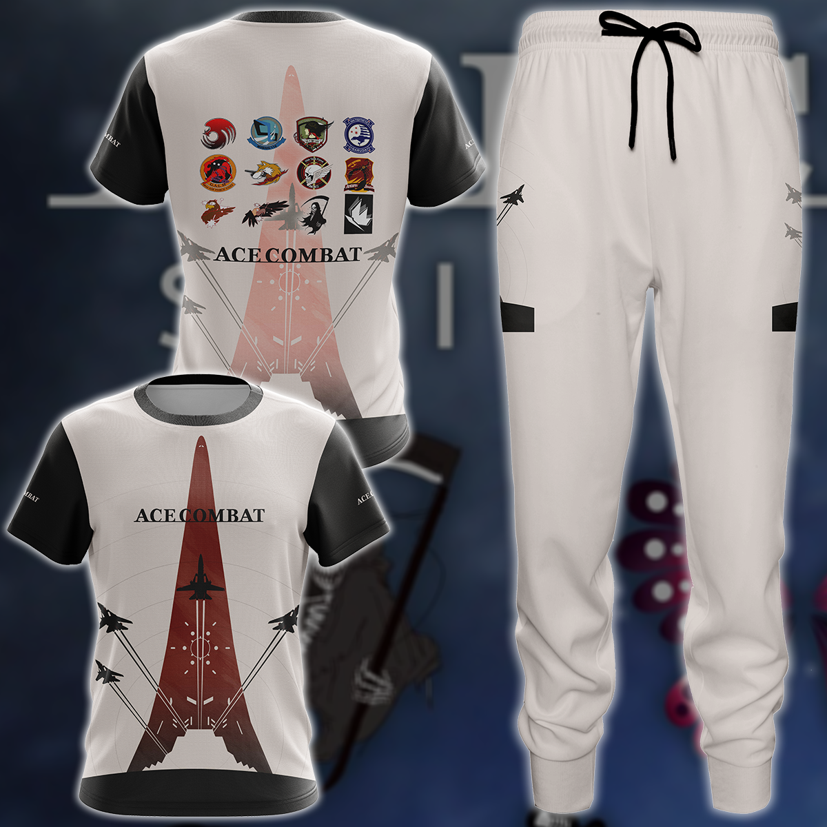 Ace Combat Video Game 3D All Over Printed T-shirt Tank Top Zip Hoodie Pullover Hoodie Hawaiian Shirt Beach Shorts Joggers