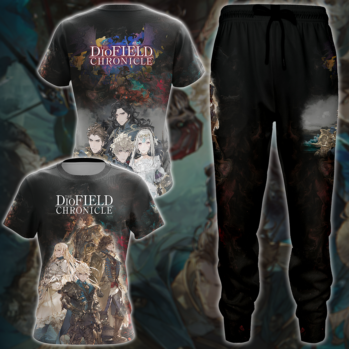 The DioField Chronicle Video Game 3D All Over Print T-shirt Tank Top Zip Hoodie Pullover Hoodie Hawaiian Shirt Beach Shorts Jogger