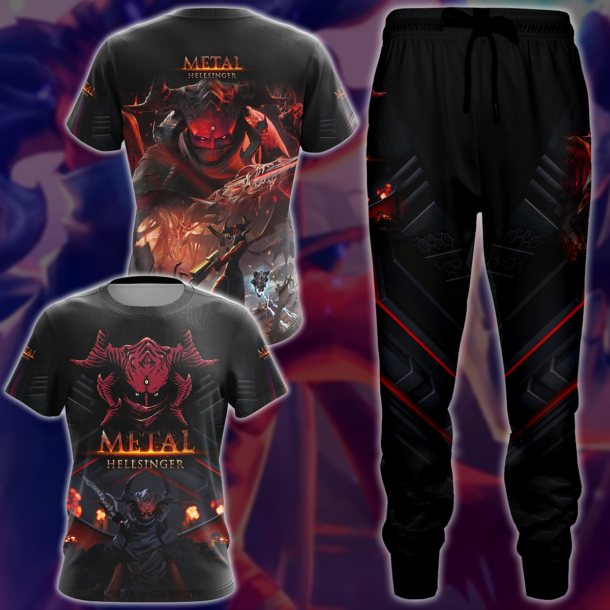 Metal: Hellsinger Video Game 3D All Over Print T-shirt Tank Top Zip Hoodie Pullover Hoodie Hawaiian Shirt Beach Shorts Jogger