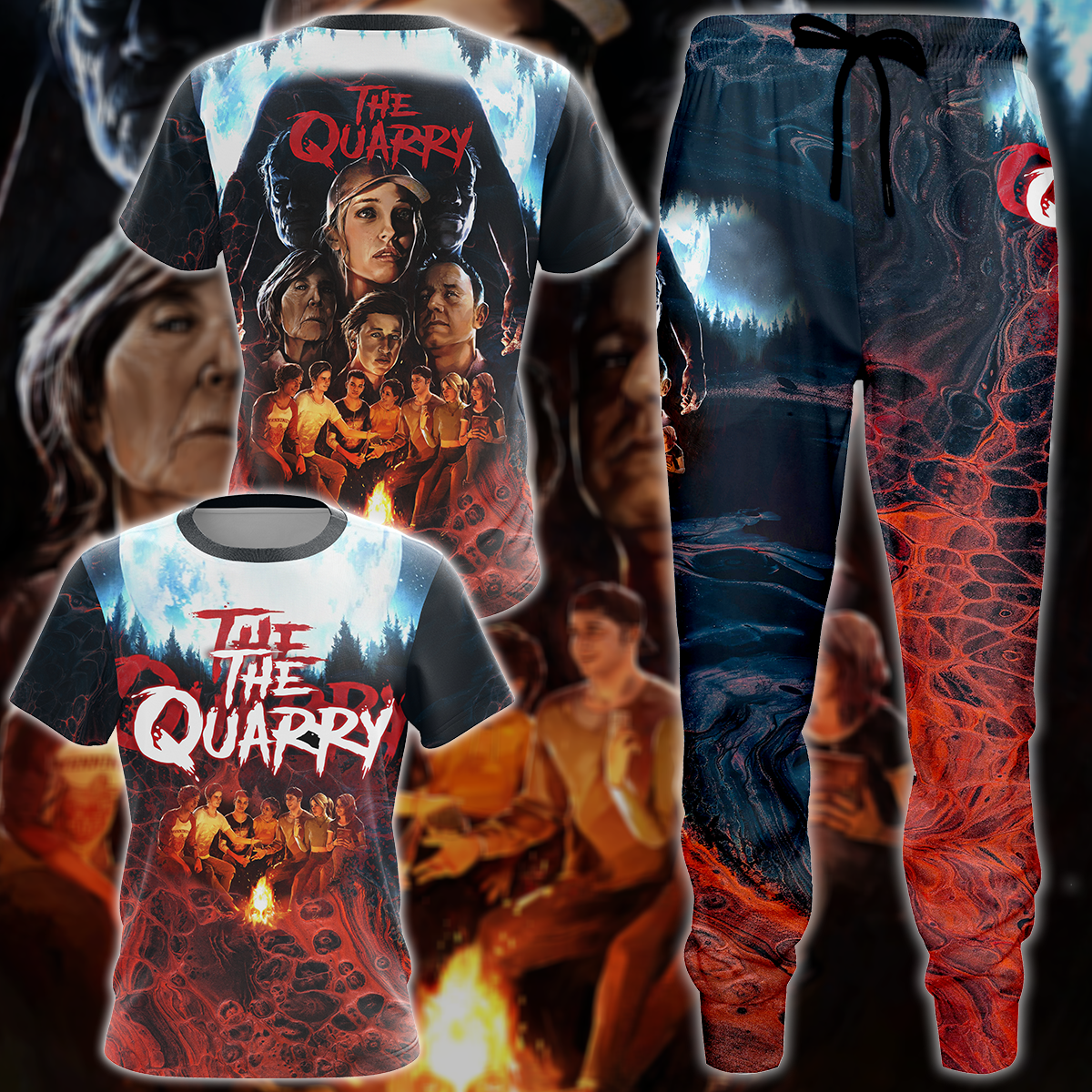 The Quarry Video Game 3D All Over Print T-shirt Tank Top Zip Hoodie Pullover Hoodie Hawaiian Shirt Beach Shorts Jogger