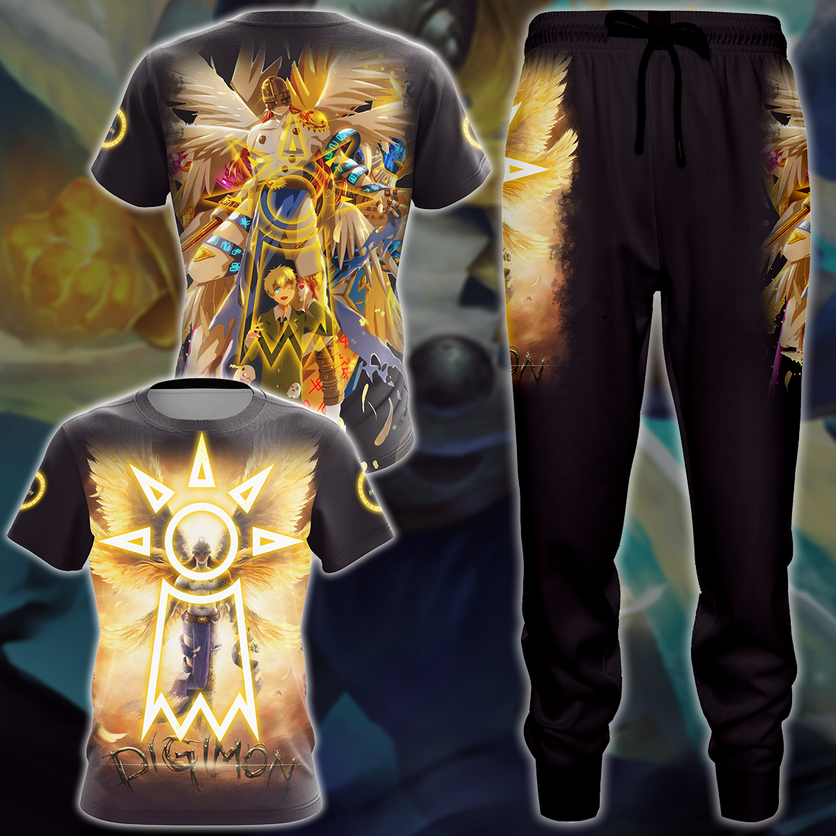 Digimon Video Game 3D All Over Printed T-shirt Tank Top Zip Hoodie Pullover Hoodie Hawaiian Shirt Beach Shorts Jogger