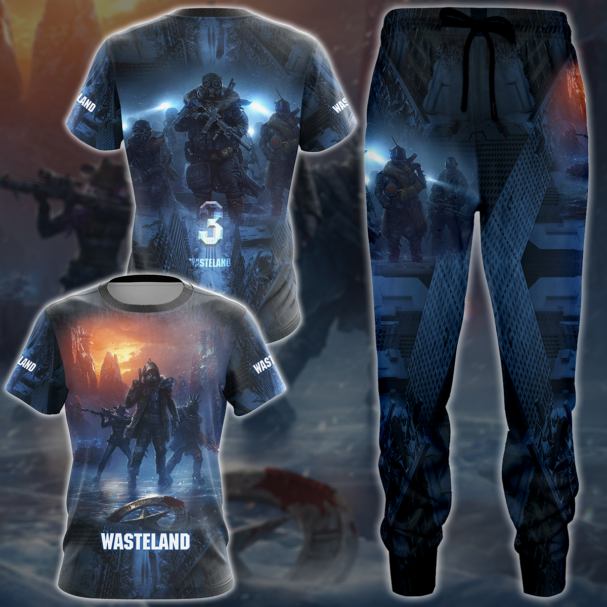 Wasteland 3 Video Game 3D All Over Printed T-shirt Tank Top Zip Hoodie Pullover Hoodie Hawaiian Shirt Beach Shorts Jogger