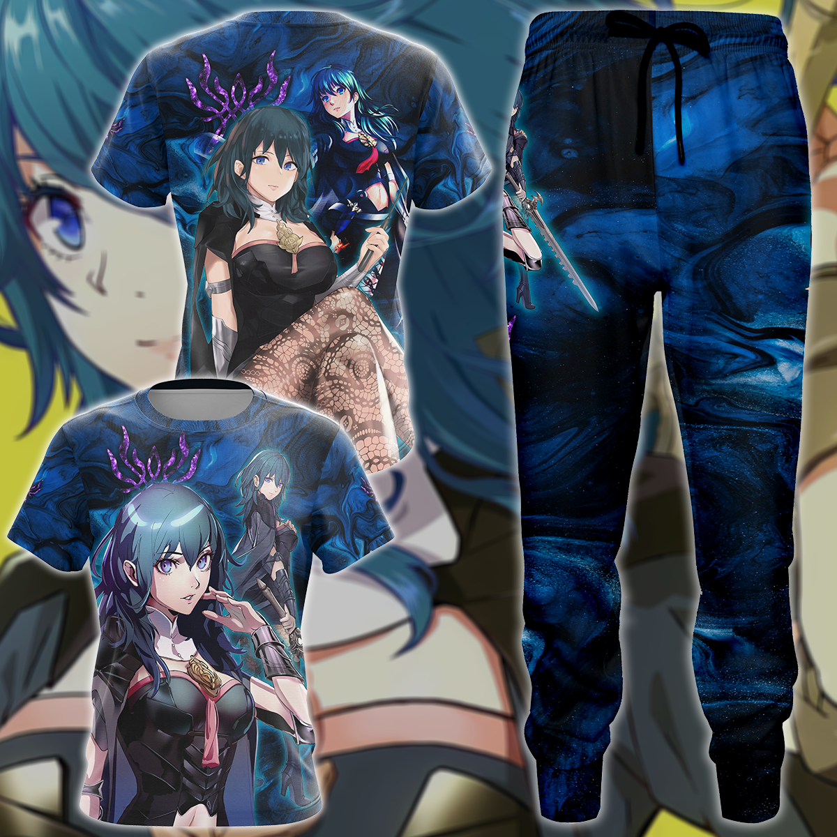 Fire Emblem Byleth Video Game 3D All Over Print T-shirt Tank Top Zip Hoodie Pullover Hoodie Hawaiian Shirt Beach Shorts Jogger