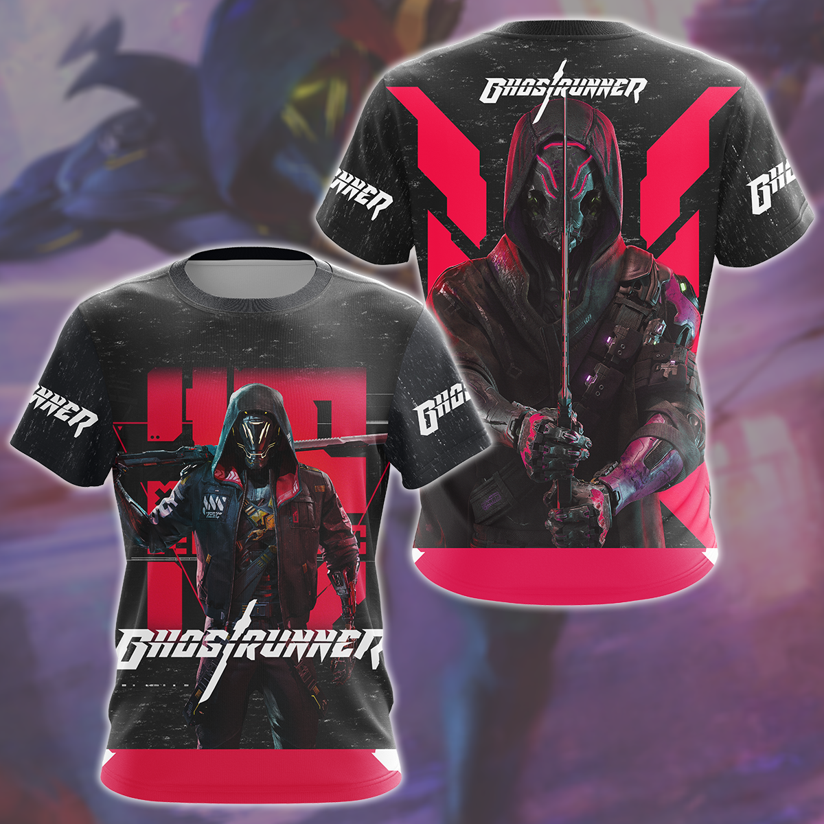 Ghostrunner Video Game All Over Printed T-shirt Tank Top Zip Hoodie Pullover Hoodie Hawaiian Shirt Beach Shorts Joggers