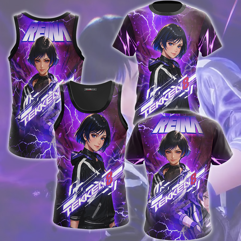 Tekken 8 Reina Video Game All Over Printed T-shirt Tank Top Zip Hoodie Pullover Hoodie Hawaiian Shirt Beach Shorts Joggers