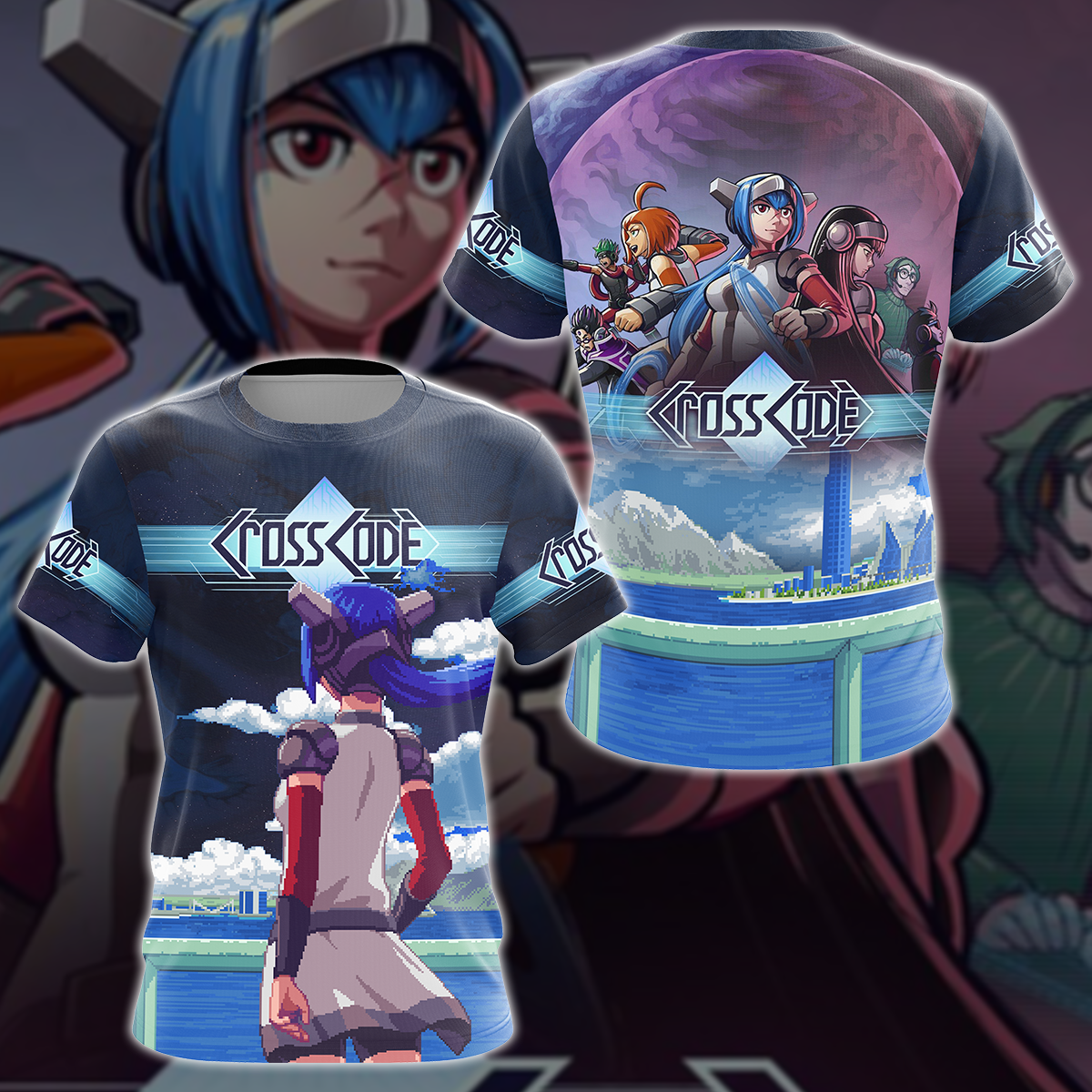 Crosscode Video Game 3D All Over Printed T-shirt Tank Top Zip Hoodie Pullover Hoodie Hawaiian Shirt Beach Shorts Jogger T-shirt S