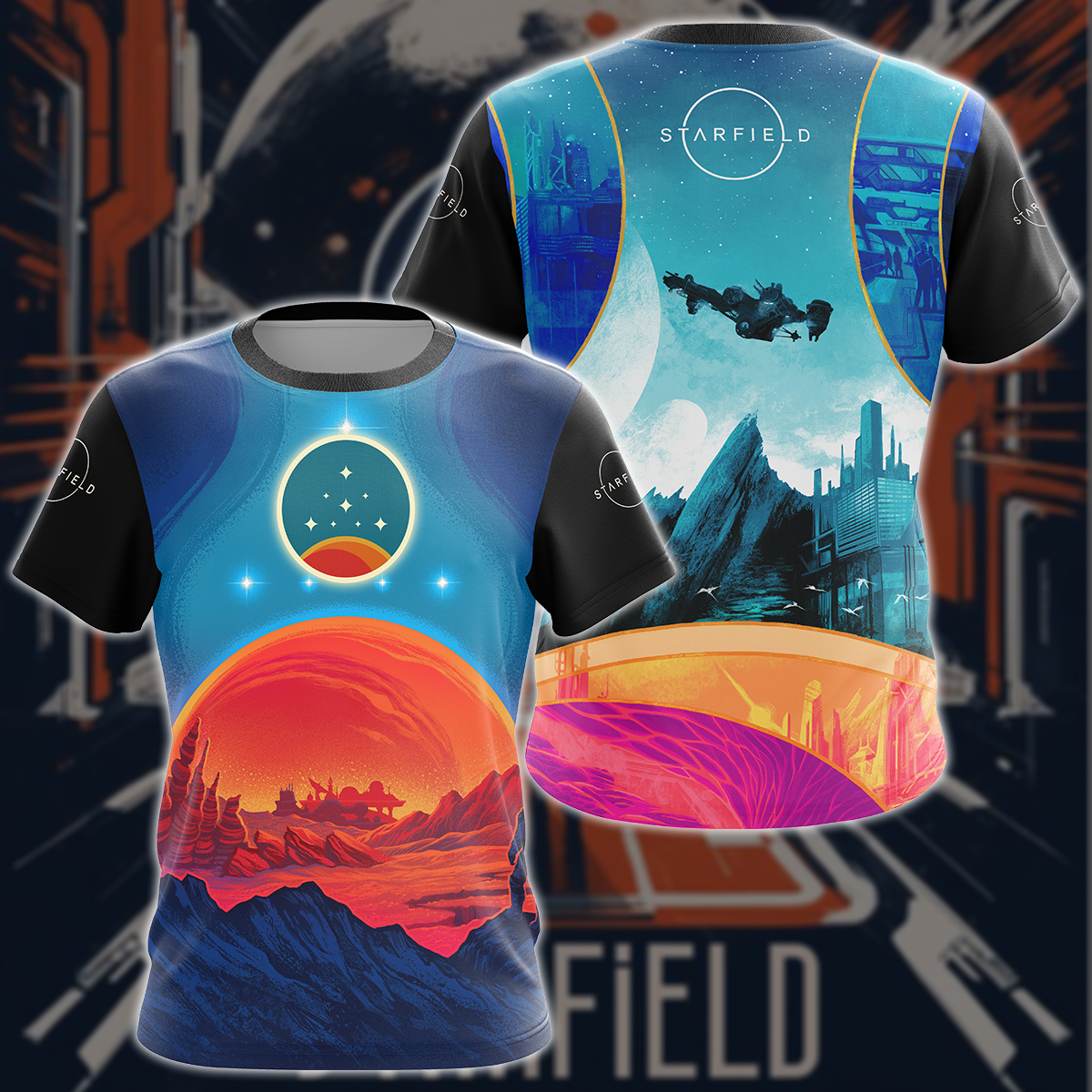 Starfield Video Game 3D All Over Printed T-shirt Tank Top Zip Hoodie Pullover Hoodie Hawaiian Shirt Beach Shorts Joggers T-shirt S