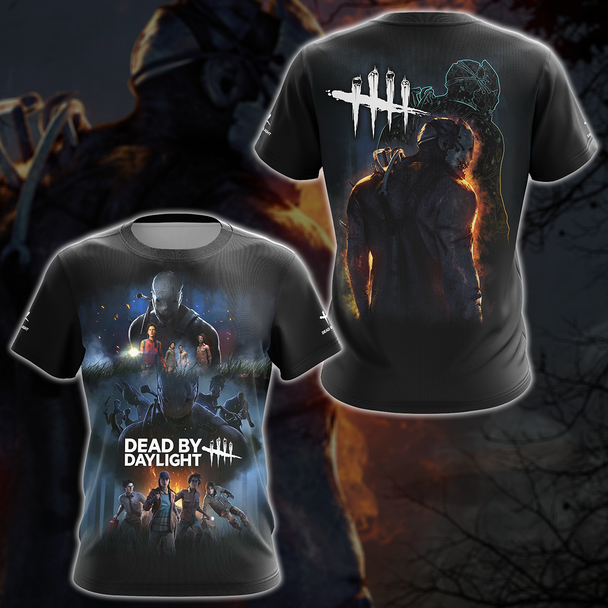 Dead by Daylight Video Game 3D All Over Printed T-shirt Tank Top Zip Hoodie Pullover Hoodie Hawaiian Shirt Beach Shorts Jogger T-shirt S