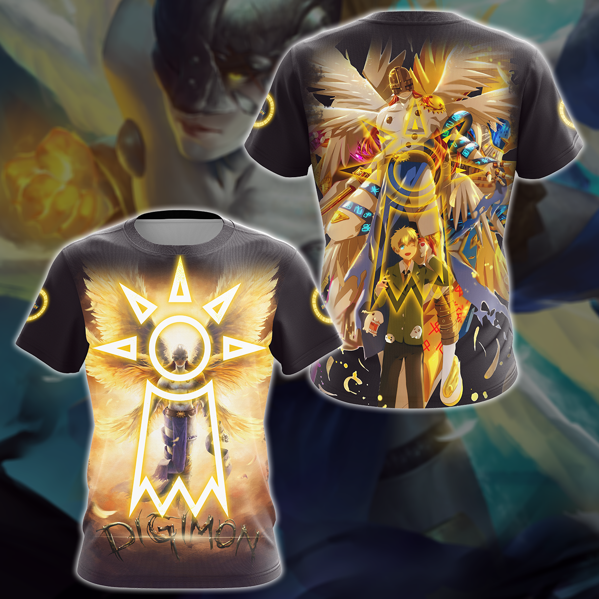 Digimon Video Game 3D All Over Printed T-shirt Tank Top Zip Hoodie Pullover Hoodie Hawaiian Shirt Beach Shorts Jogger T-shirt S