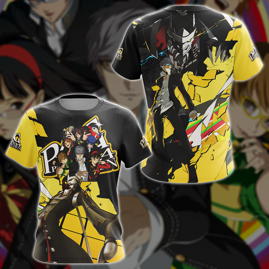 Persona 4 Golden Video Game 3D All Over Printed T-shirt Tank Top Zip Hoodie Pullover Hoodie Hawaiian Shirt Beach Shorts Jogger T-shirt S