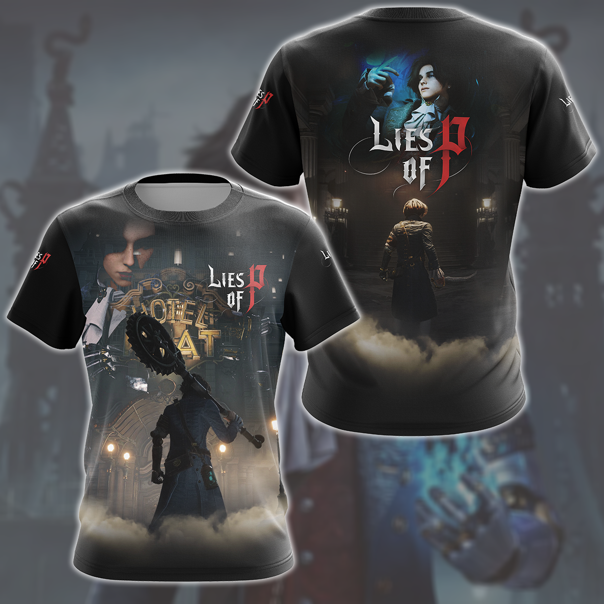 Lies of P Video Game All Over Printed T-shirt Tank Top Zip Hoodie Pullover Hoodie Hawaiian Shirt Beach Shorts Joggers T-shirt S
