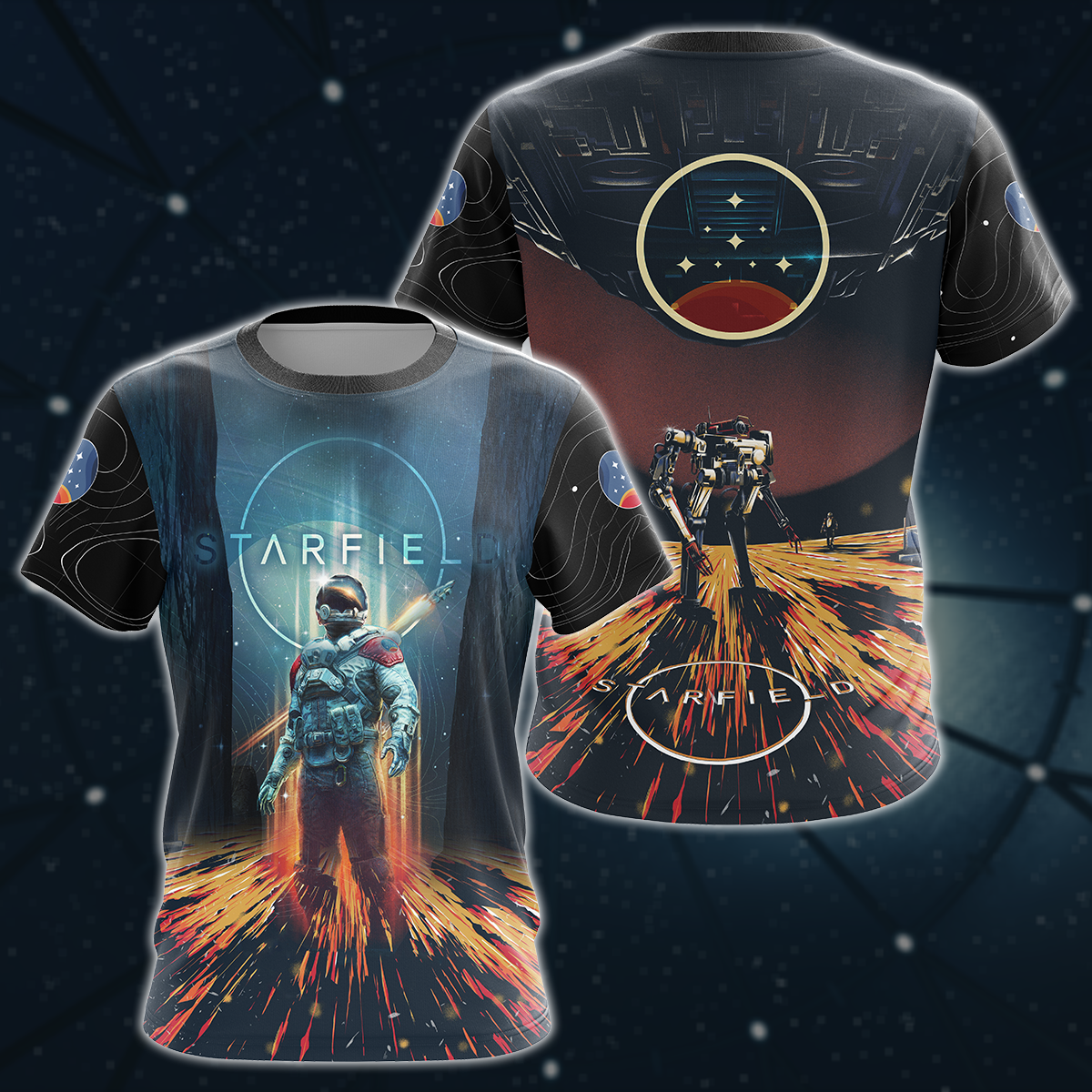 Starfield Video Game 3D All Over Printed T-shirt Tank Top Zip Hoodie Pullover Hoodie Hawaiian Shirt Beach Shorts Joggers T-shirt S