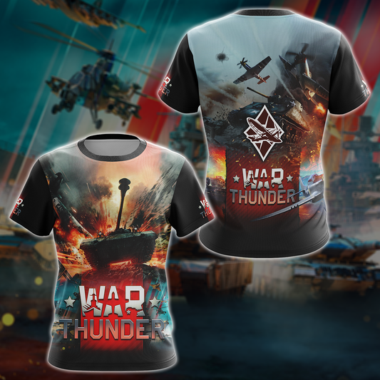 War Thunder Video Game 3D All Over Printed T-shirt Tank Top Zip Hoodie Pullover Hoodie Hawaiian Shirt Beach Shorts Jogger T-shirt S