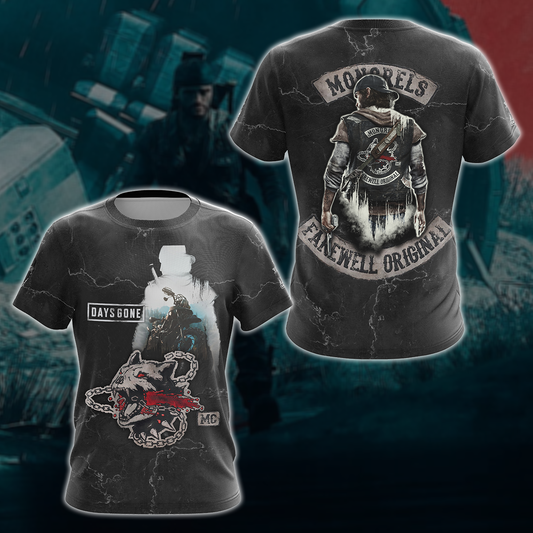 Days Gone Video Game 3D All Over Printed T-shirt Tank Top Zip Hoodie Pullover Hoodie Hawaiian Shirt Beach Shorts Jogger T-shirt S