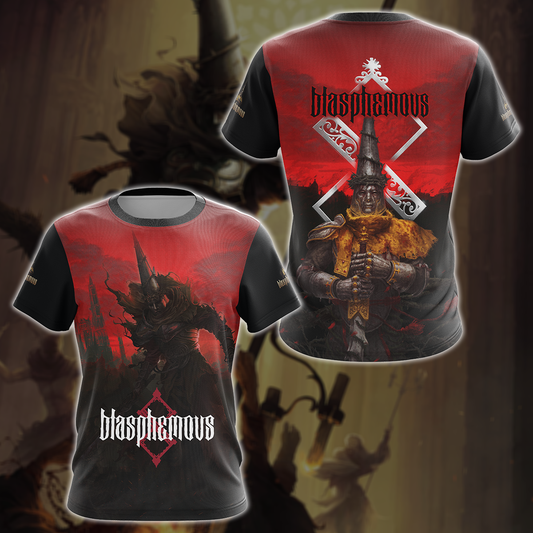 Blasphemous Video Game 3D All Over Printed T-shirt Tank Top Zip Hoodie Pullover Hoodie Hawaiian Shirt Beach Shorts Jogger T-shirt S
