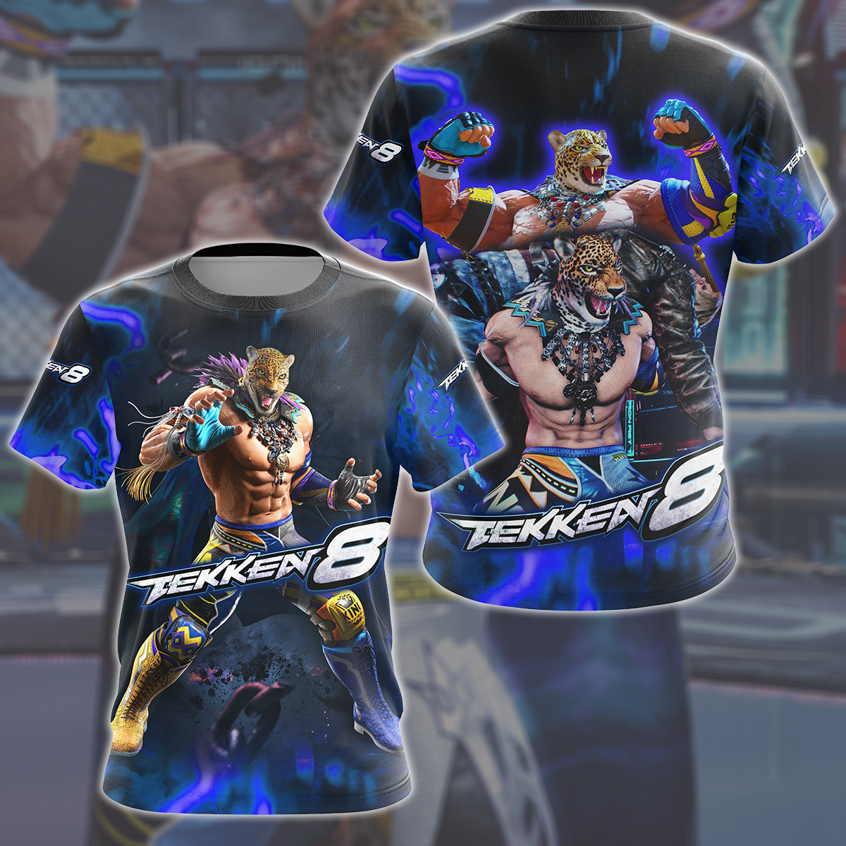 Tekken 8 King Video Game All Over Printed T-shirt Tank Top Zip Hoodie Pullover Hoodie Hawaiian Shirt Beach Shorts Joggers T-shirt S