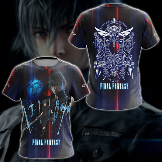 Final Fantasy XV Video Game 3D All Over Printed T-shirt Tank Top Zip Hoodie Pullover Hoodie Hawaiian Shirt Beach Shorts Jogger T-shirt S
