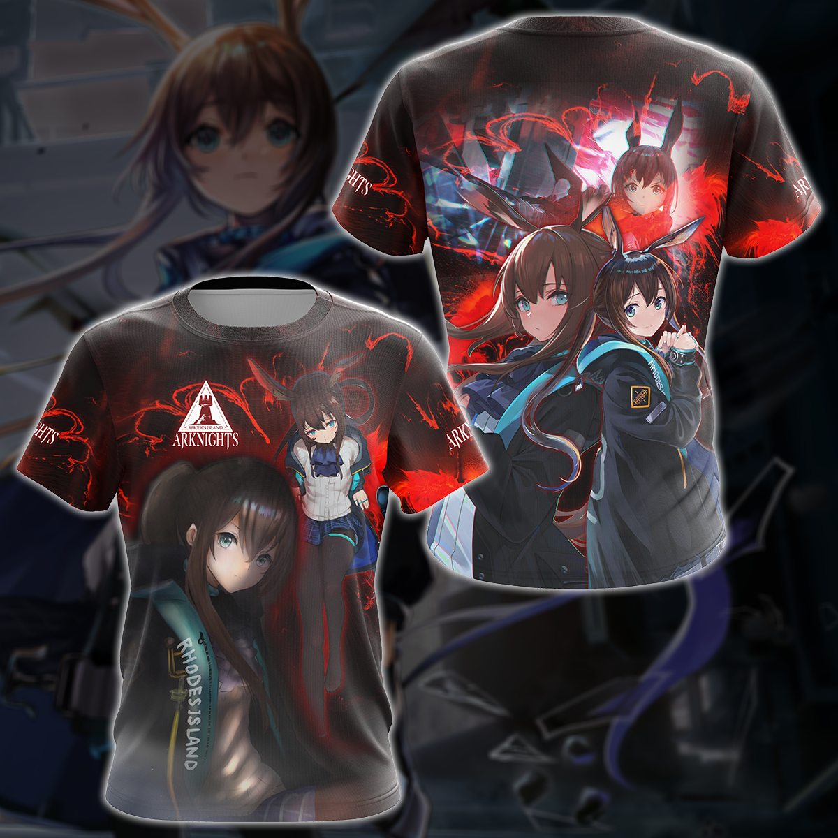 Arknights Video Game 3D All Over Print T-shirt Tank Top Zip Hoodie Pullover Hoodie Hawaiian Shirt Beach Shorts Jogger T-shirt S