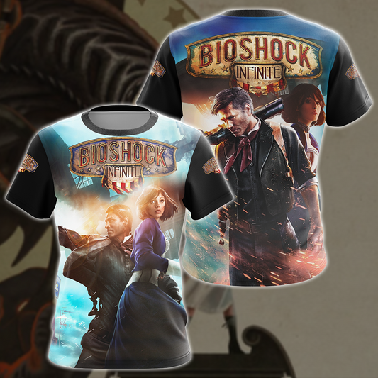 Bioshock Infinite Video Game All Over Printed T-shirt Tank Top Zip Hoodie Pullover Hoodie Hawaiian Shirt Beach Shorts Joggers T-shirt S
