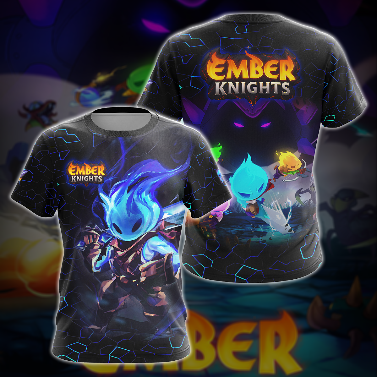 Ember Knights Video Game 3D All Over Printed T-shirt Tank Top Zip Hoodie Pullover Hoodie Hawaiian Shirt Beach Shorts Jogger T-shirt S
