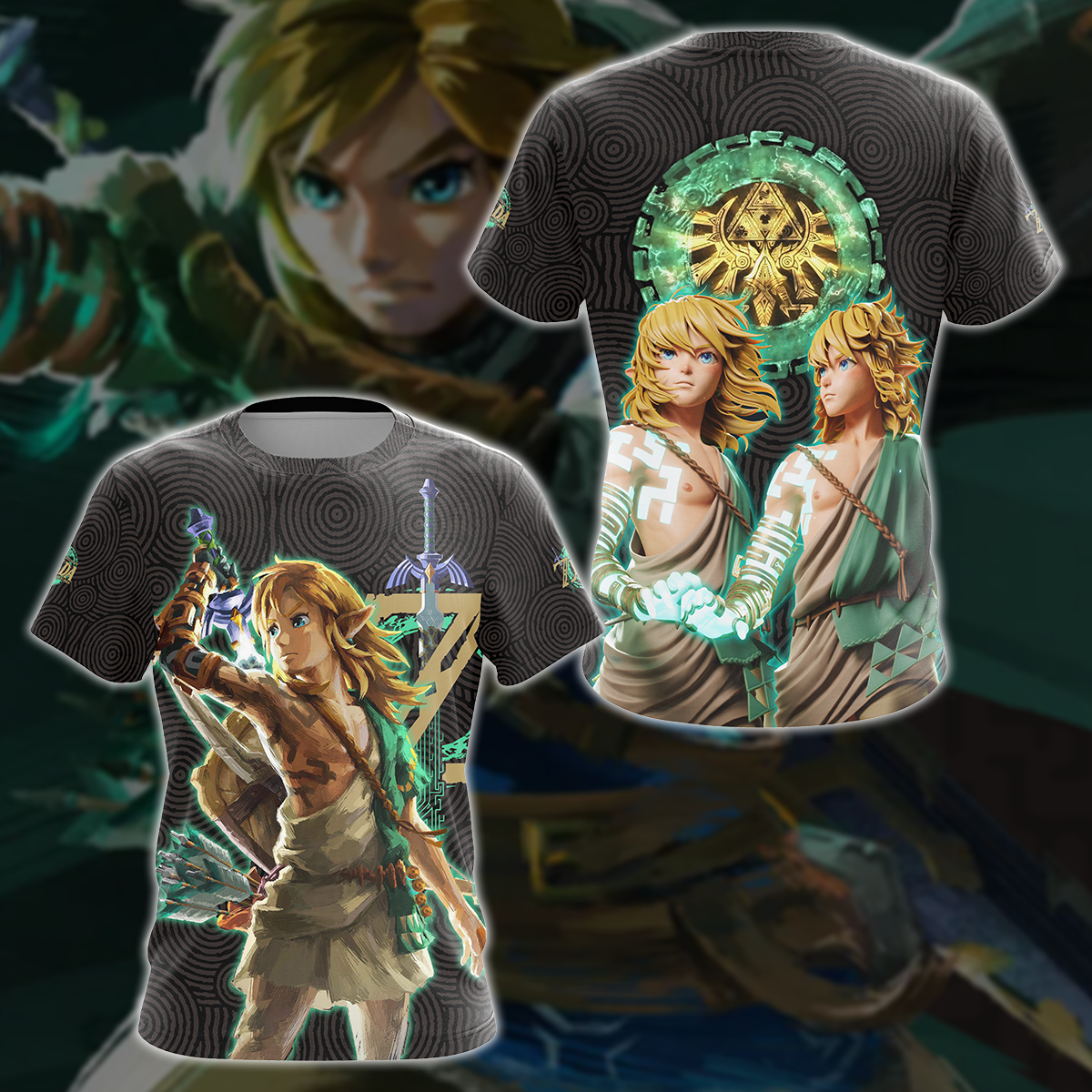 The Legend of Zelda: Tears of the Kingdom Video Game 3D All Over Printed T-shirt Tank Top Zip Hoodie Pullover Hoodie Hawaiian Shirt Beach Shorts Jogger T-shirt S